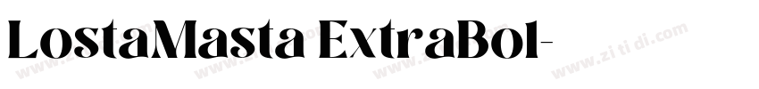 LostaMasta ExtraBol字体转换 LostaMasta ExtraBol字体转换